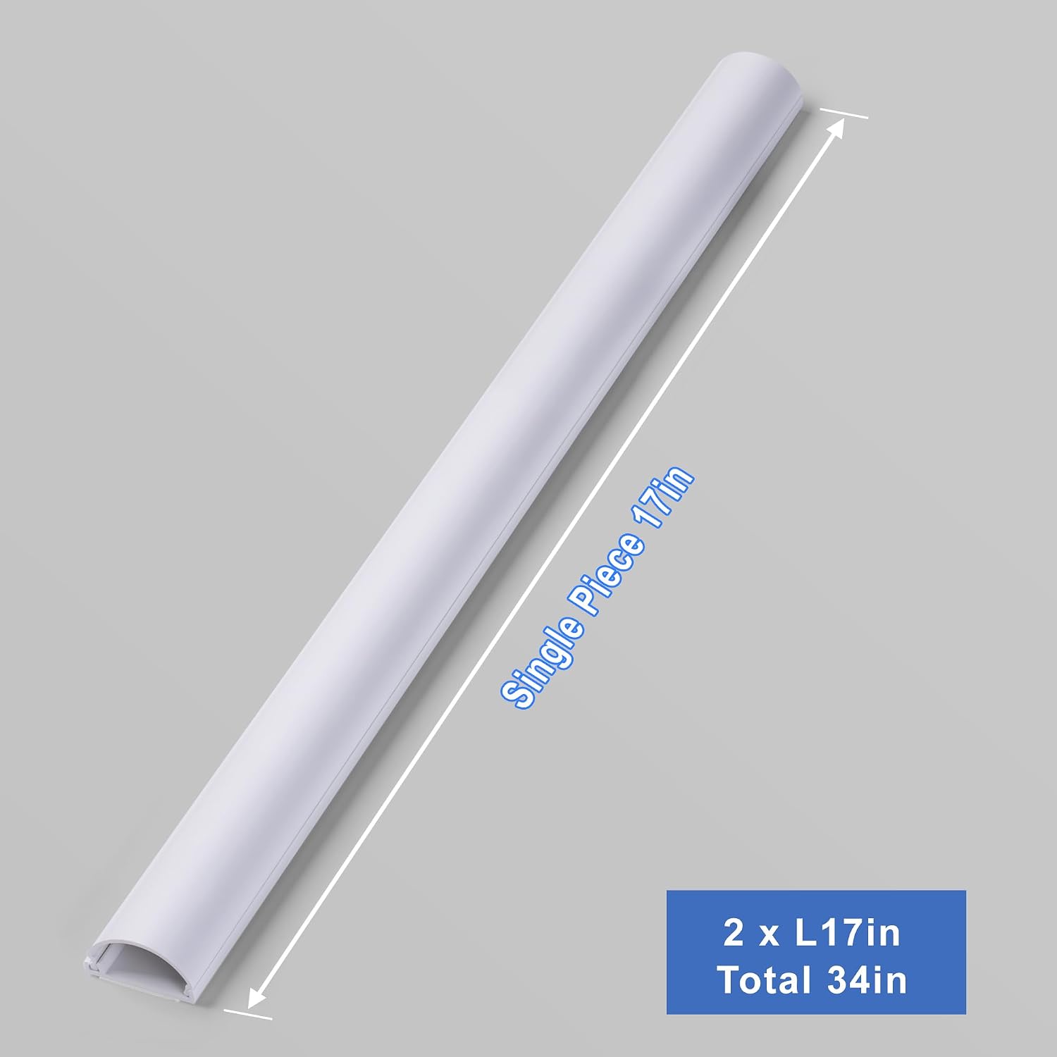 Cable Cover Wall 34in, White - Image 4