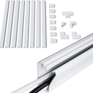 Wall Cable Hider Channel Kit, White