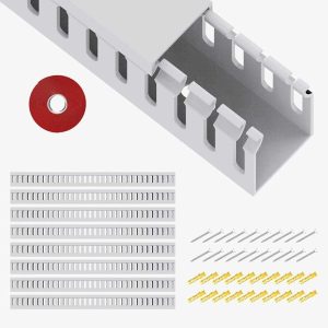 Cable Management Raceway Duct, 15.4" White