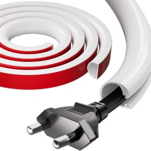 Silicone Cord Hider for TV, White