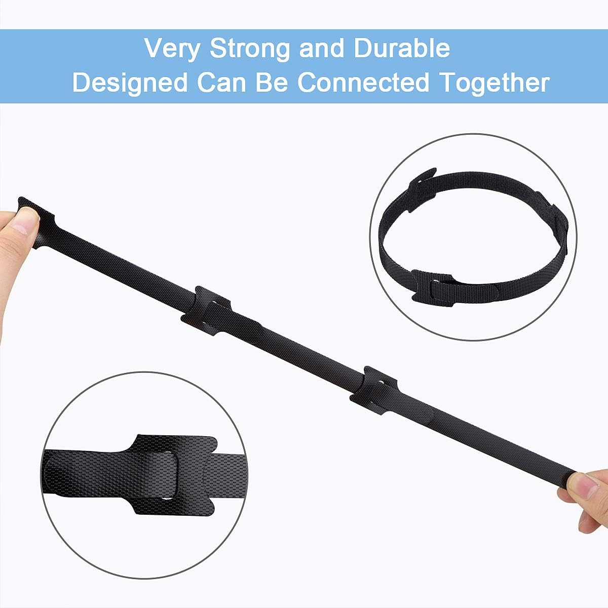 60 Pack 6" Reusable Cable Ties - Image 6