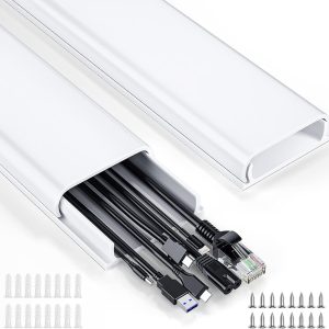 Cable Hider for Wall, 62.8in White