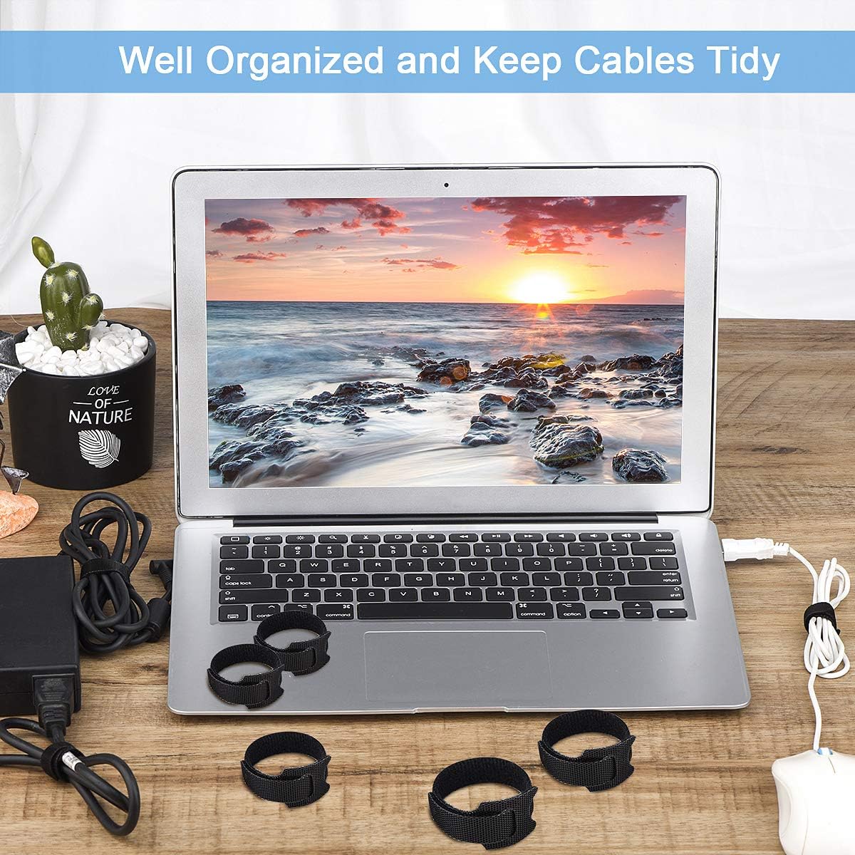 60 Pack 6" Reusable Cable Ties - Image 4