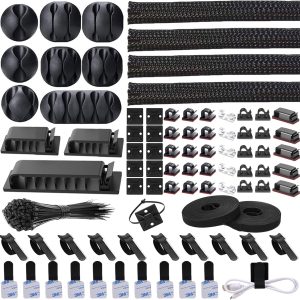 192PCS Desk Cable Management Organizer Kit
