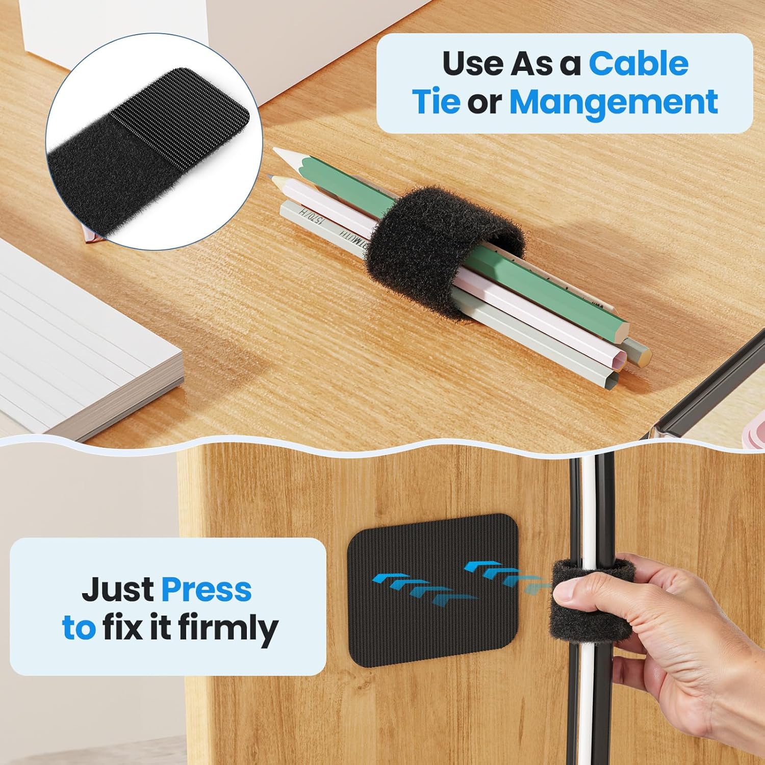 Under Desk Cable Organizer, 15 Cord Spaces - Image 4